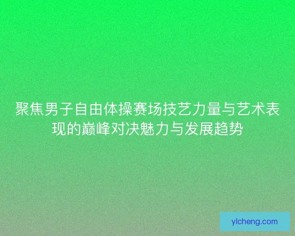 聚焦男子自由体操赛场技艺力量与艺术表现的巅峰对决魅力与发展趋势